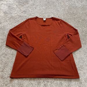 Chico's Sweater Shirt Womens Chico's Size 2 US Size Large 12 Rust Brown Light